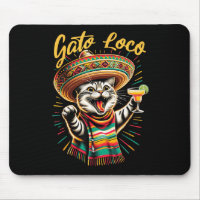 Mexicaine Gato Loco Sombrero Cat Cinco De Mayo Drô