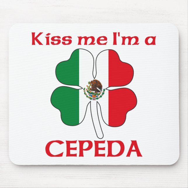 Tapis De Souris Mexicains personnalisés m'embrassent que je suis (Devant)