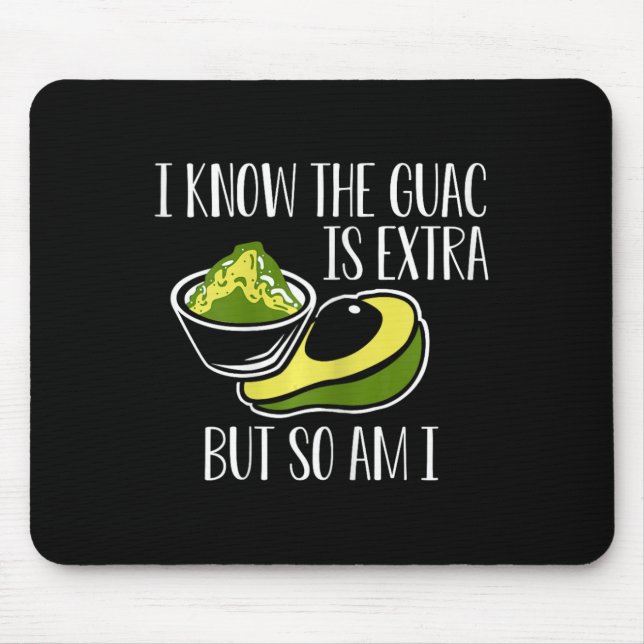 Tapis De Souris Mexican Guacamole Avocado Cinco De Mayo (Devant)