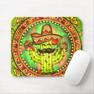 Tapis De Souris Mexique Fiesta Cinco de Mayo Sombrero Casquette Ve
