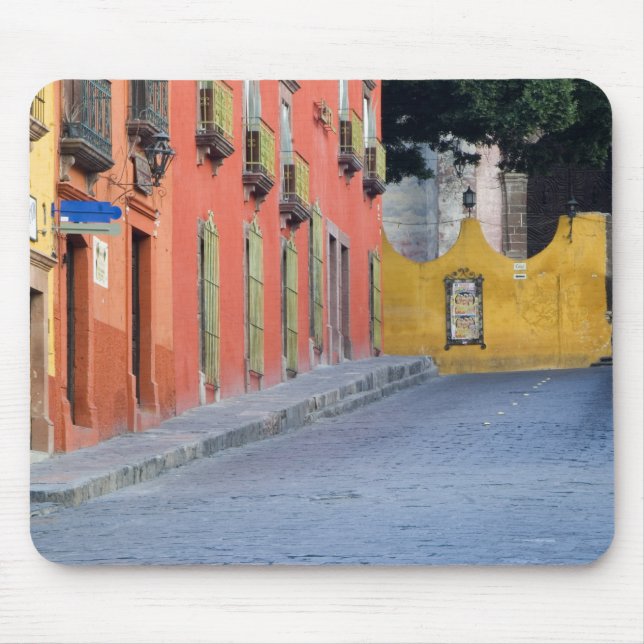 Tapis De Souris Mexique, San Miguel de Allende, Maisons le long (Devant)