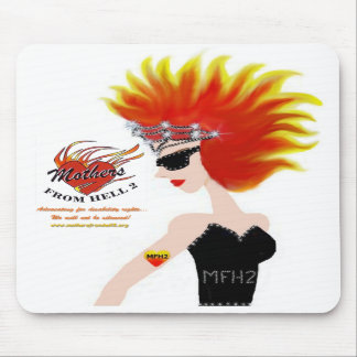 Tapis De Souris MFH2 - Cheveux et diadème flamboyants Mousepad
