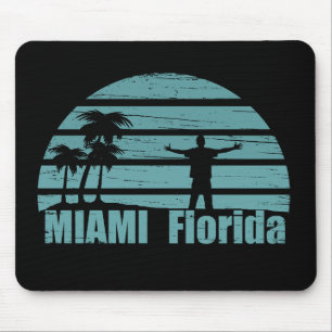 Tapis De Souris Miami Beach Floride vintage