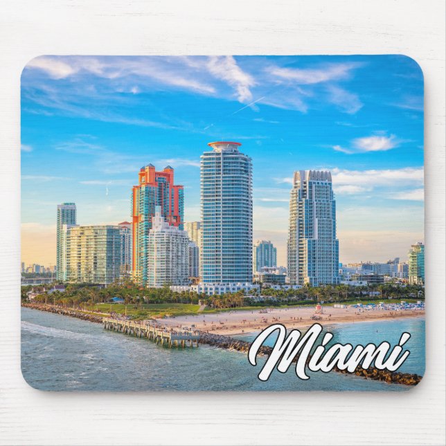 Tapis De Souris Miami, Floride, États-Unis (Devant)