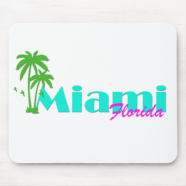Tapis De Souris Miami Floride Mousepad (Devant)