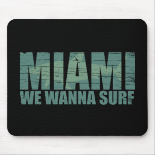 Tapis De Souris Miami ville Floride bleu
