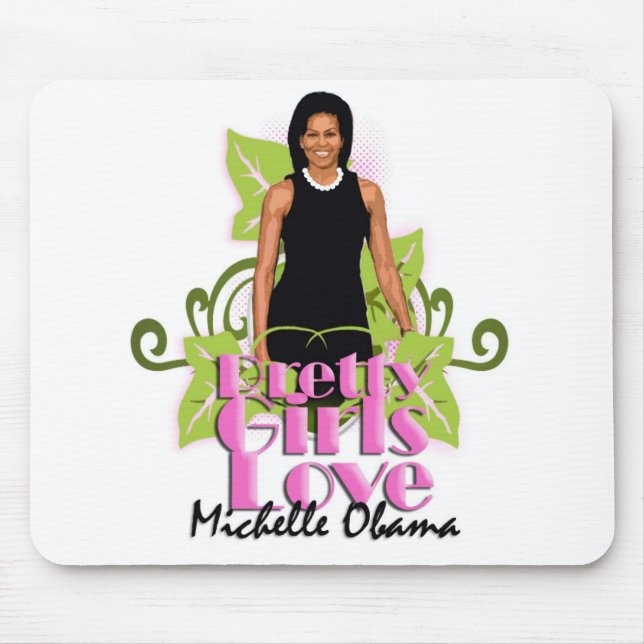 Tapis De Souris Michelle O "jolies filles aiment" la protection (Devant)
