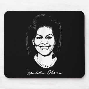 Tapis De Souris Michelle Obama Signature Femme Femme Madame la Pré