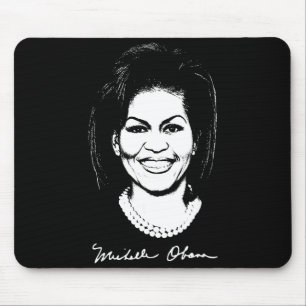 Tapis De Souris Michelle Obama Signature Femme Madame Présidente