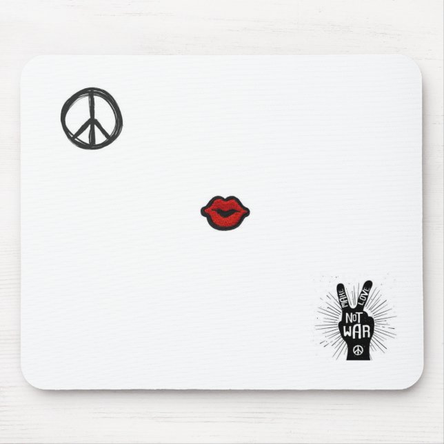 Tapis De Souris Michelle's Love not War- (CYO) Souris Pad (Devant)