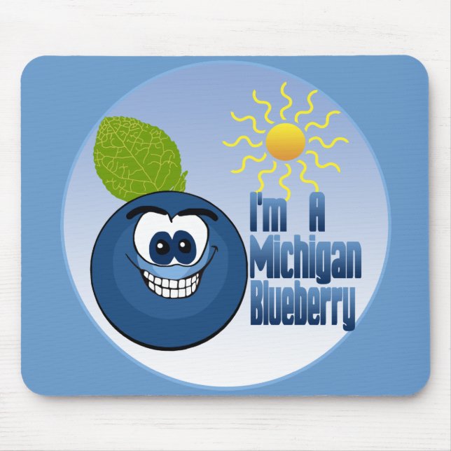 Tapis De Souris Michigan Blueberry (Devant)