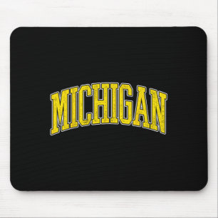 Tapis De Souris Michigan Conception Vintage Sport Universitaire Ho