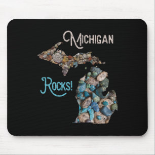 Tapis De Souris Michigan Rocks Petoskey Stone Hunting Tee Great La