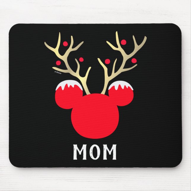 Tapis De Souris Mickey Family Christmas Mom  (Devant)