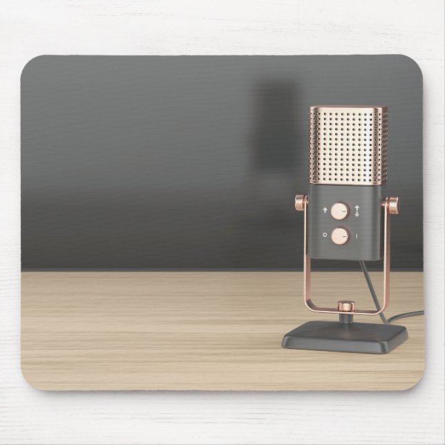 Tapis De Souris Microphone audio moderne (Devant)