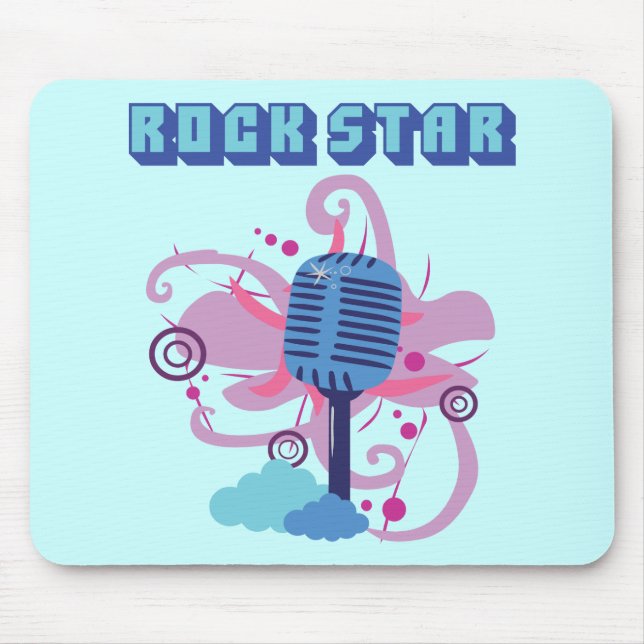 Tapis De Souris Microphone rock Star (Devant)