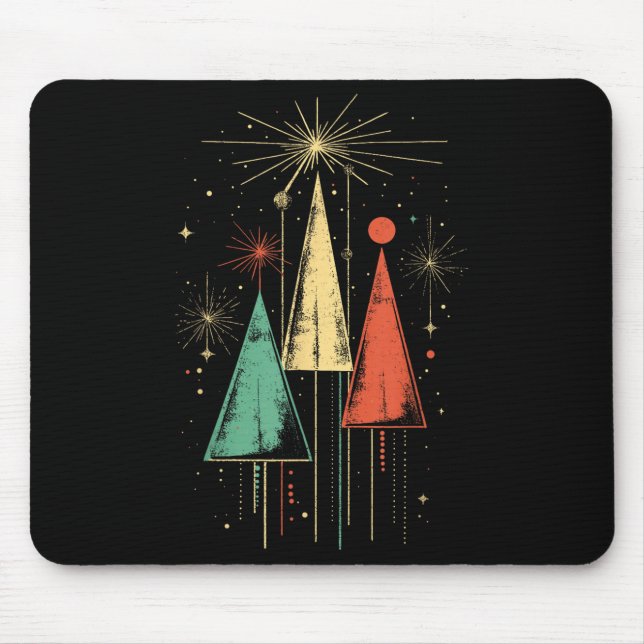 Tapis De Souris Mid Century Modern Christmas  (Devant)