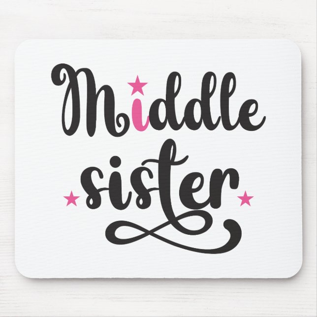 Tapis De Souris Middle Sister, Cute Stars (Devant)