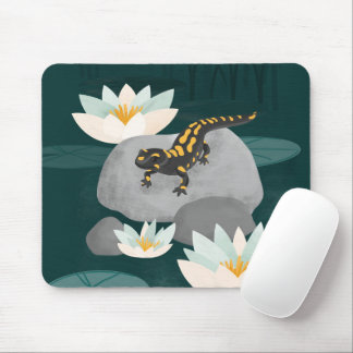 Tapis De Souris Midnight Pond Fire Salamander