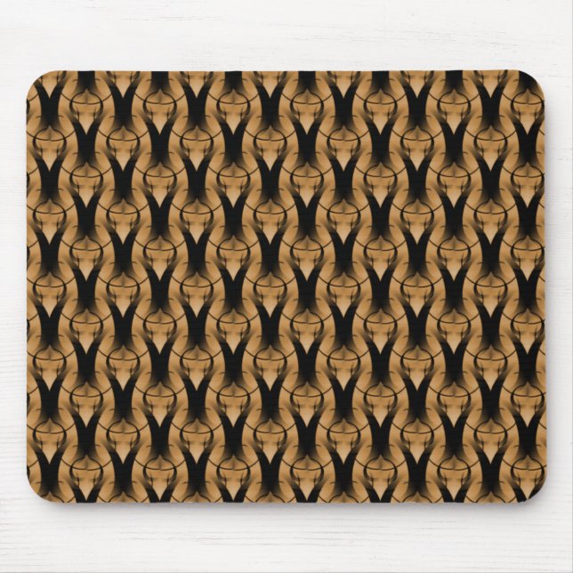 Tapis De Souris Miel Beige moderne classique Mousepad (Devant)