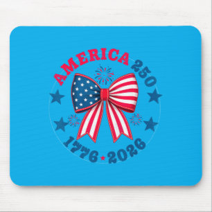 Tapis De Souris Mignon 250e anniversaire États-Unis fille patrioti