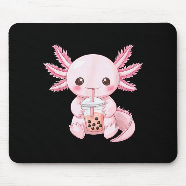 Tapis De Souris Mignon Anime Axolotl Boba  (Devant)