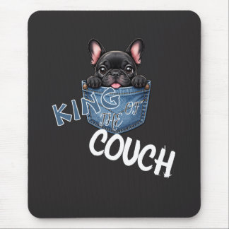 Tapis De Souris Mignon Bouledogue Français Amoureux des Chiens Drô
