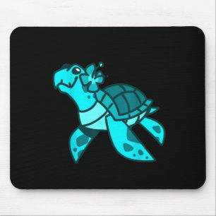 Tapis De Souris Mignon doux dessin animé tortue de mer océan anima