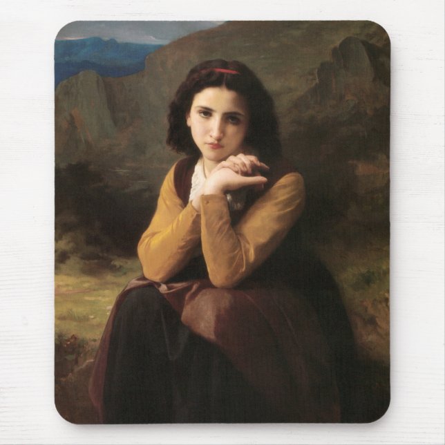 Tapis De Souris Mignon Innocence d'une adolescente, Bouguereau (Devant)