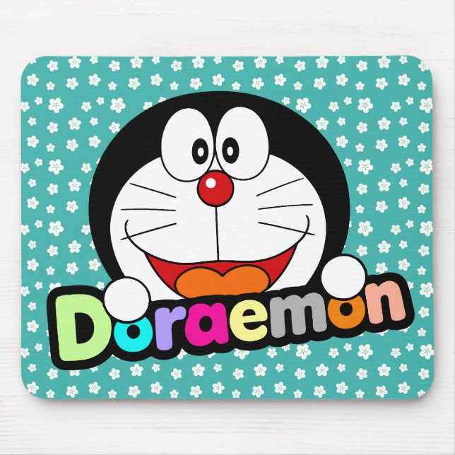 Tapis De Souris Mignon Kawaii Doraemon Anime Noir (Devant)