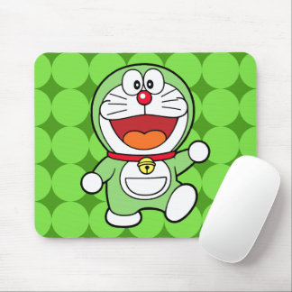 Tapis De Souris Mignon Mini Doraemon Vert Anime