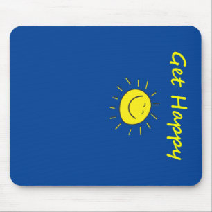 Tapis De Souris Mignon obtenez Sun de sourire heureux font face à