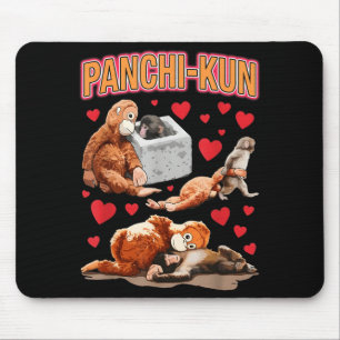 Tapis De Souris Mignon panchi-kun bébé singe bébé singe mème drôle