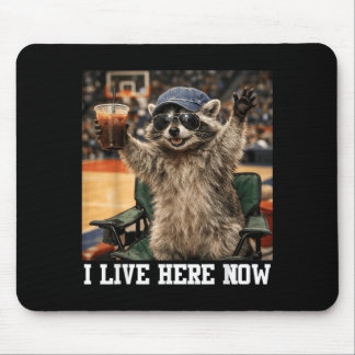 Tapis De Souris Mignon Raton Laveur Regarde Match De Baseball Cita