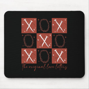Tapis De Souris Mignon Rétro à Carreaux Saint Valentin Xoxo Les Or