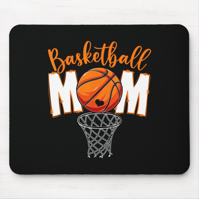 Tapis De Souris Mignonne Basketball Maman Maman Fête des Mères De  (Devant)