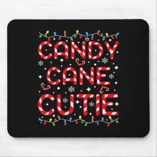 Tapis De Souris Mignonne Canne à Sucre Noël Drôle Enfants Tout-Pet
