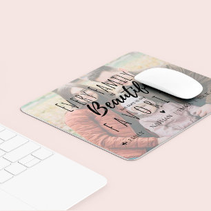 Tapis De Souris Mignonne Chaque famille est belle Citation Famille