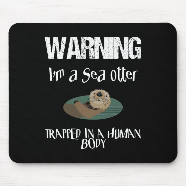 Tapis De Souris Mignonne Louter de mer Halloween Costume Facile La (Devant)