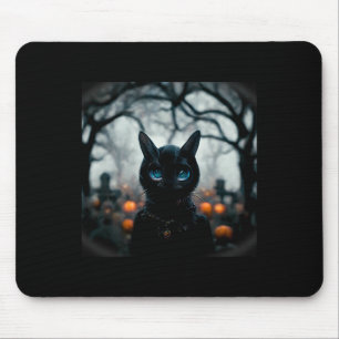 Tapis De Souris Mignonne Petite Tête De Chat Pour Halloween