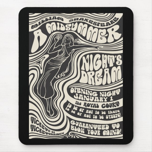 Tapis De Souris Milieu de l'été de l'amour (Devant)