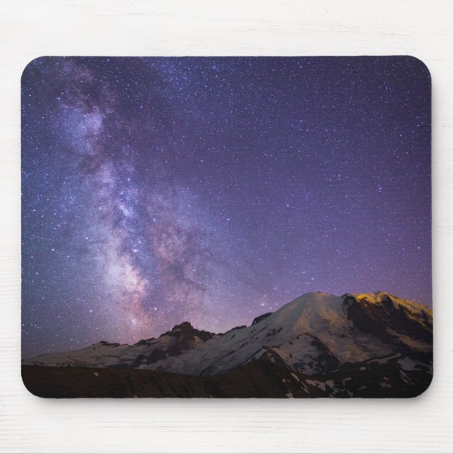 Tapis De Souris Milky Way & Mt. Rainier | Washington State (Devant)