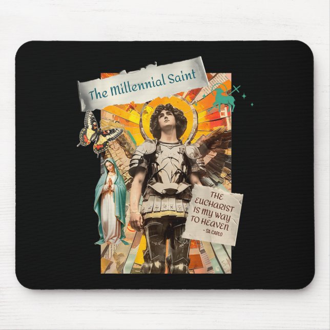 Tapis De Souris Millennial Saint The Eucharist Way To Heaven  (Devant)