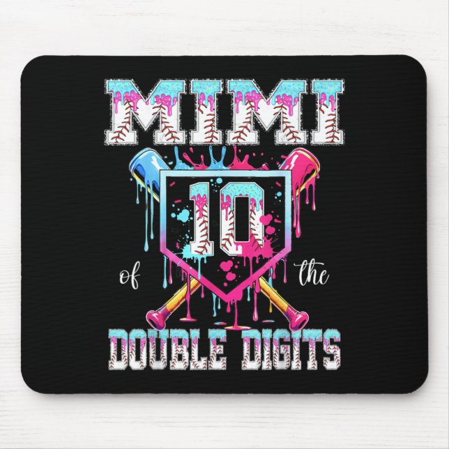Tapis De Souris Mimi des doubles chiffres 10e anniversaire garçon (Devant)