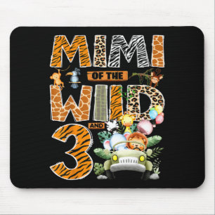 Tapis De Souris Mimi des trois sauvages 3ème anniversaire garçon s