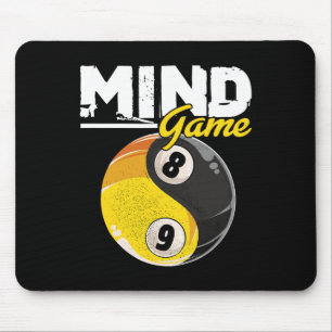 Tapis De Souris Mind Game Billard Snooker Cue Stick Pool Billiard