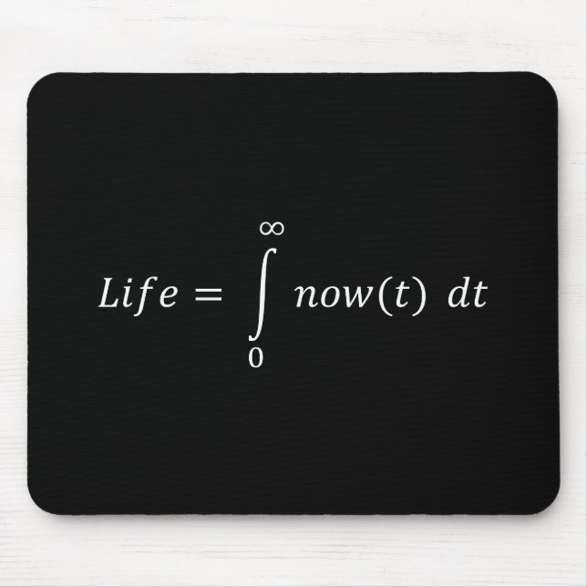 Tapis De Souris Mindfulness : La vie selon des maths (Devant)