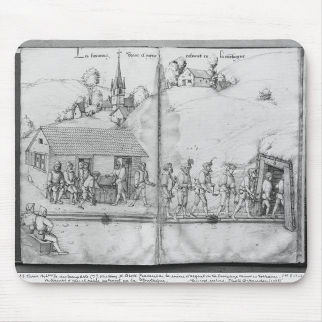 Tapis De Souris Mine argentée des Croix-aux.-Mines de La, Lorraine (Devant)