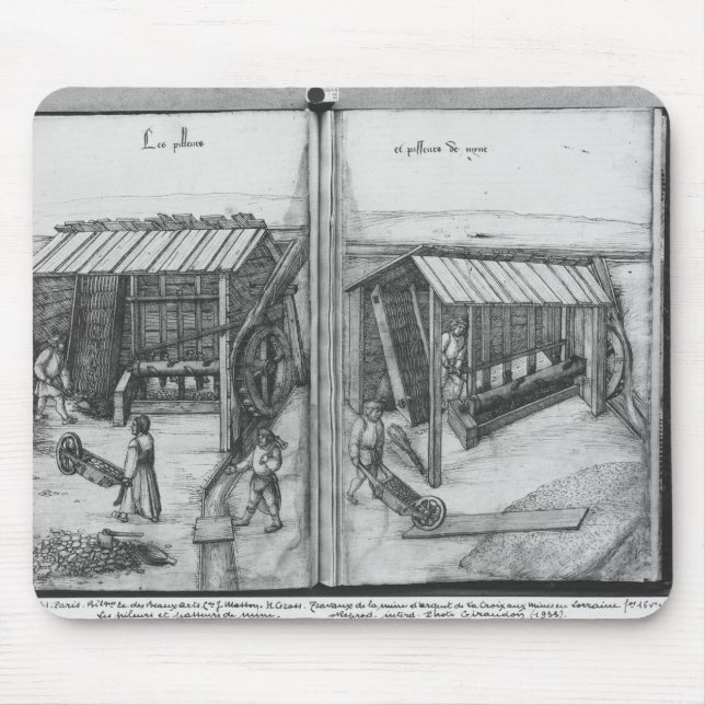 Tapis De Souris Mine argentée des Croix-aux.-Mines de La, Lorraine (Devant)