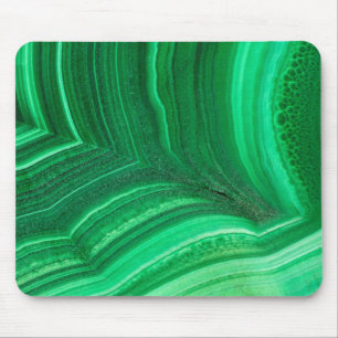 Tapis De Souris Minéral de malachite vert brillant